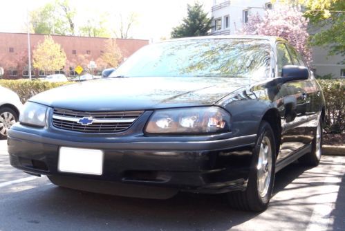 2004 black chevrolet impala base sedan 4-door 3.8l