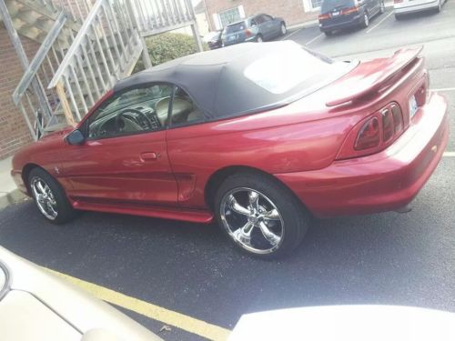 Dark red convertible new shocks new springs new headlights new exhaust new top