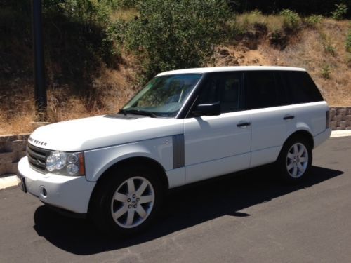 2006 range rover hse  white, camel leather, loaded, luxury pkg, cold weather pkg