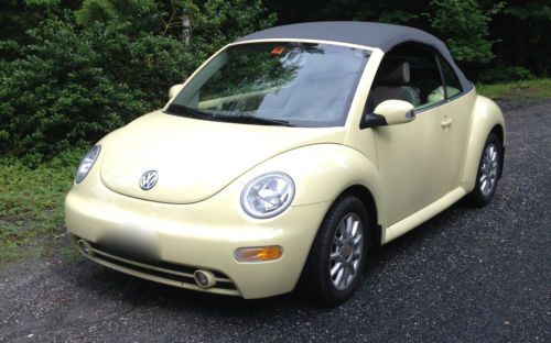 2005 vw beetle gls convertible, only 42k miles, 5 speed, mellow yellow blondie