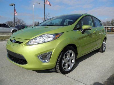 Green sedan leather low miles air auto power cruise control clean title finance