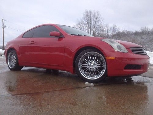 2005 infiniti g35 coupe low 34k miles custom rims cheap!! must see car excellent