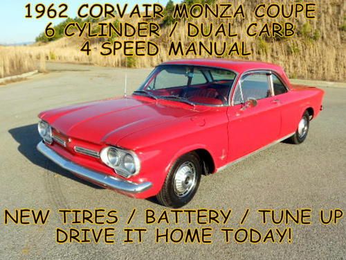Great southern barn find 62 corvair monza coupe fly &amp; drive home - runs great!!