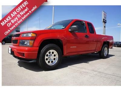 05 2.8l 4cyl red 40,449 small low miles extended cab fourth door abs we finance