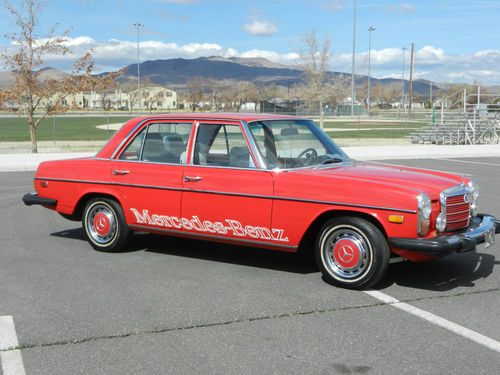 1974 mercedes 280 fully restored hot classic show car red paint custom interior