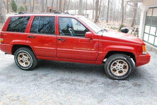 1996 jeep grand cherokee limited sport utility 4-door 4.0l 4wd - no reserve!