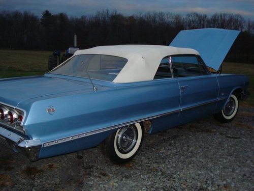 1963 chevy impala dual quad 409/425 hp power top pb ps  ss  buckets ac posi