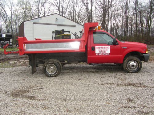 99 f-350 dump truck 9ft heil hydraulic bed low miles!  4x4 snow plow included!