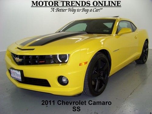 2ss ss rs roof hud leather htd seats brembo brakes stripes 2011 chevy camaro 31k