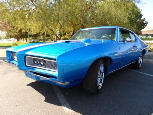 1968 pontiac gto resto 461 th400 automatic ford 9" rear true blue phs show car