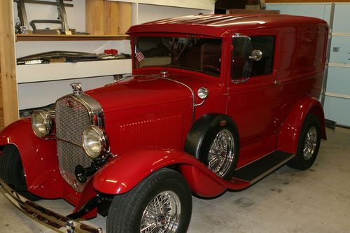 1931 ford model a sedan delivery, zz4 crate engine, ps, pb, air and heat.