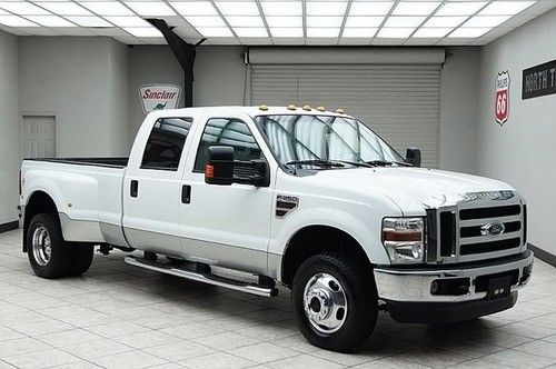 2009 ford f350 diesel 4x4 dually lariat heated leather crew 1 texas owner