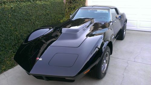 1974 chevrolet corvette stingray, automatic, black