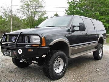2001 ford excursion limited with many upgrades! 4 inch bdslift,12k lbswarn winch