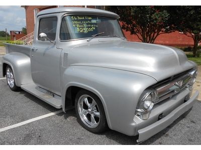 1956 56 ford f100 pickup truck 390 v8 custom auto upgraded new paint vintage ac