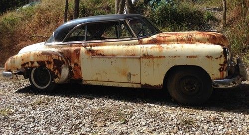 1950 chevrolet bel air deluxe 2dr hardtop barn find runs and drives 51 52 53 54