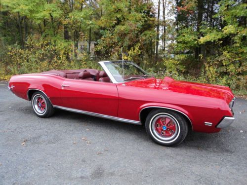 1969 cougar convertible*2yr style*1of113 red body/ white top*17995/offer!