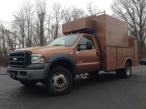 Ford f-450 super duty utility body service truck dually diesel manual trans!
