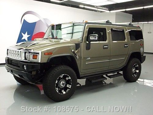 2006 hummer h2 4x4 6-pass htd leather sunroof nav 33k texas direct auto