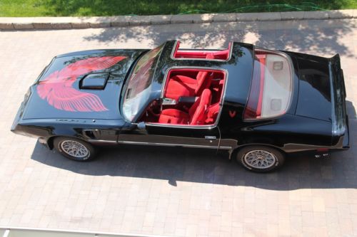 1981 pontiac trans am near mint unrestored car with 22,000 miles &amp; fisher t-tops