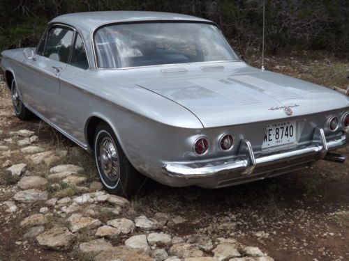 1963 chevrolet corvair spyder hard top turbo charged  &#034;nevada silver&#034;