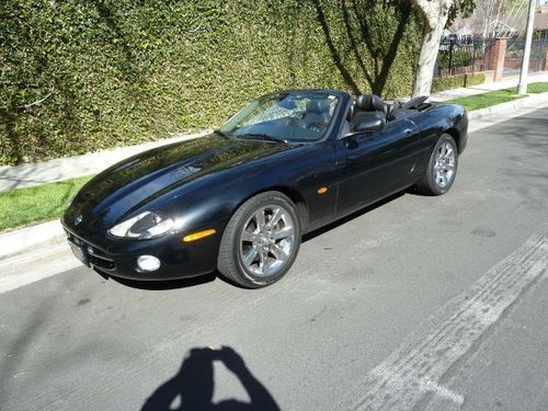 2003 jaguar xk8 black convertible premium sound factory navigation low low miles