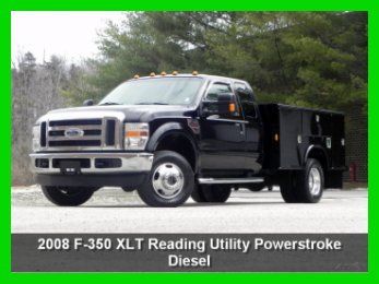 2008 ford f350 xlt 4x4 4wd extended cab reading utility 6.4l powerstroke diesel