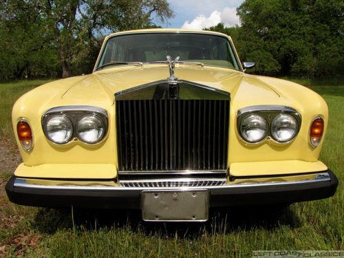 1978 rolls royce silver shadow ii w/ 48k orig mi, rare chrome yellow calif car