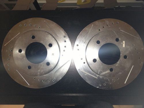 1998-2002 drilled performace rotors front for navigator 4x4