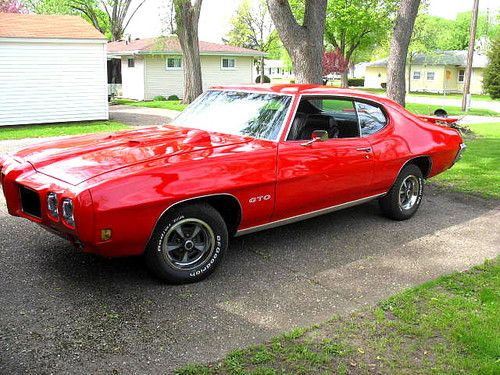1970 pontiac gto cardinal red 400ci 4 speed must see!! no res. look!!