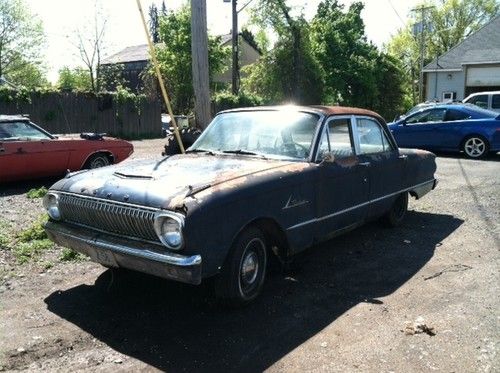 1962 ford falcon 4dr project car complete origional car 6cyl auto look