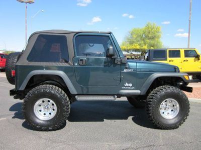 2006 jeep wrangler sport trail rated 4x4 lifted suv 4.0l-custom-low miles!!