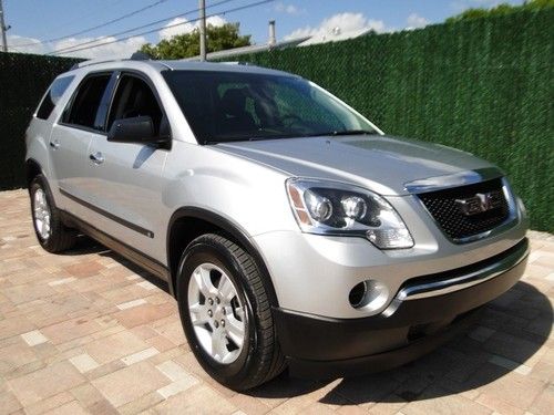 2010 gmc acadia sl one owner fla driven 8 pass lthr pwr pkg more! automatic 4-do