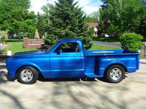 1967 custom stepside shortbox pearl blue pickup