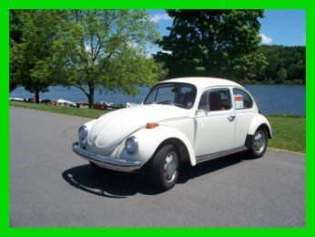 1971 vw beetle 1.6l 4 cylinder 4-speed manual white solid body
