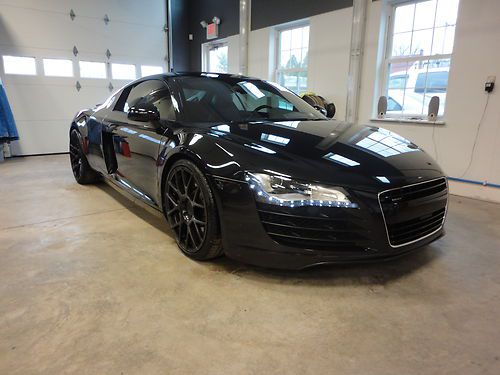 2009 audi r8 pes supercharger adv1 wheels 50k in upgradeswe finance clean carfax