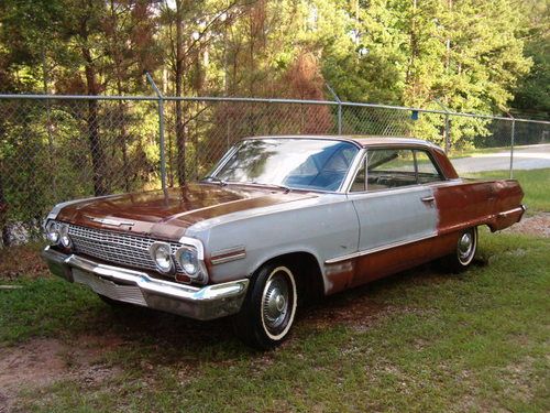 1963 chevrolet impala 2 door hardtop*283 v-8 stick shift*ready for restoration