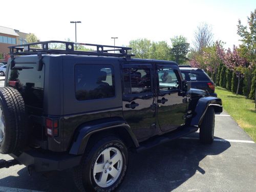 2007 jeep wrangler unlimited sahara extra$ winch, rack, upgrades, low miles