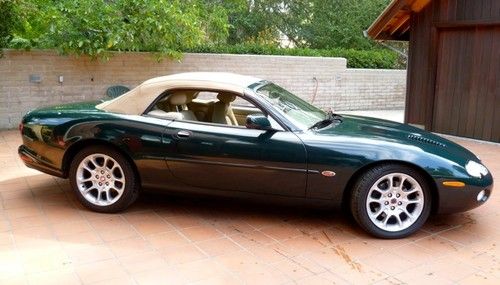 2002 jaguar xkr convertible supercharged v8 in british racing green
