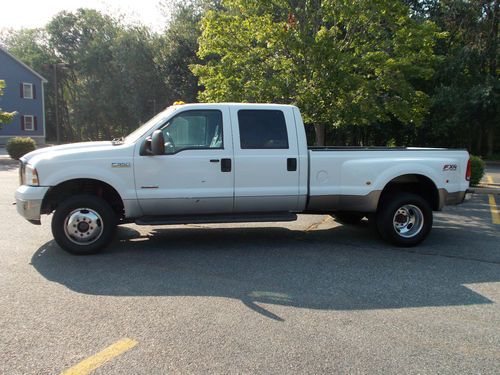 2005 ford f350 diesel crew cab lariat fx4 dually loaded runs well no reserve!!