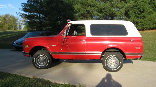 1972 red chevy k5 blazer, excellant condition, stock setup