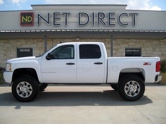 07 chevy 2wd z71 crew cab new lift 20" gear rims new tires 65k net direct texas