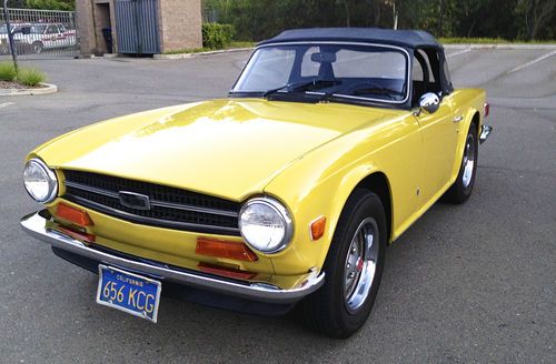 Tr6 1973 one owner from new california car original paint
