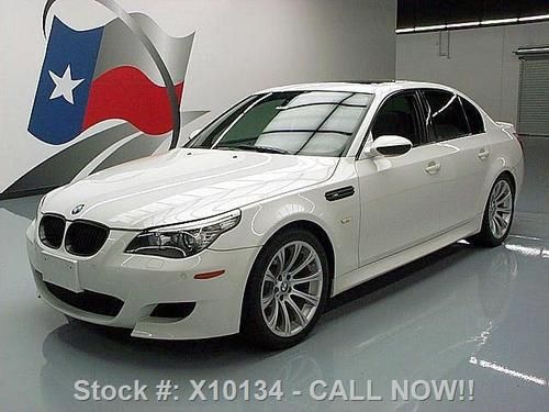 2008 bmw m5 v10 sunroof nav hud climate seats only 52k texas direct auto