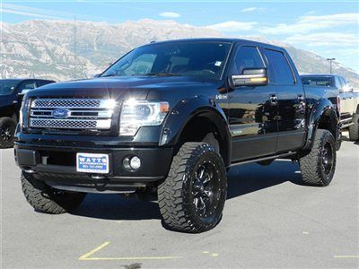 Ford supercrew f150 ecoboost limited 4x4 custom lift wheels tires navagation tow