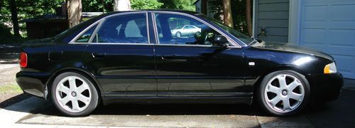 2001 audi s4 base sedan 4-door 2.7l black on black 6 speed manual reliable awd