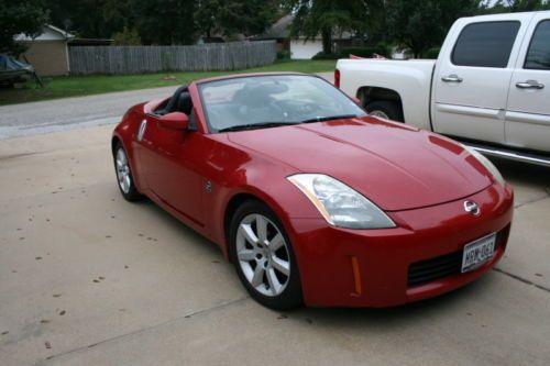 2005 red nissan 350z grand touring roadster convertable 45k miles