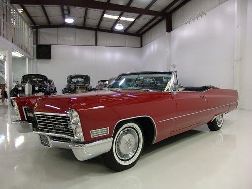 1967 cadillac deville convertible 429ci factory a/c only 41,269 miles! stunning!