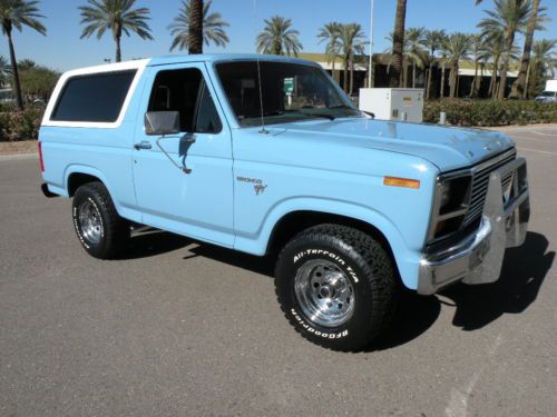 1981 ford bronco-factory a/c-100 rust free arizona 4x4-1 of the cleanest around