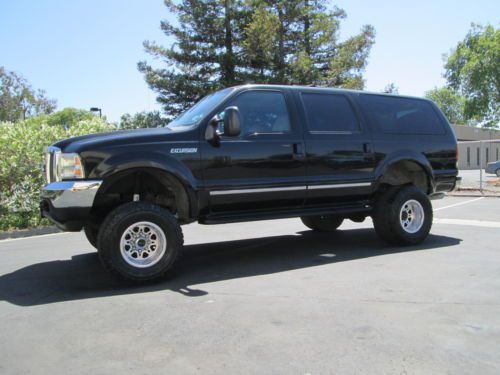 2001 black ford excursion limited 4wd 7.3 diesel fully loaded leather, beautiful